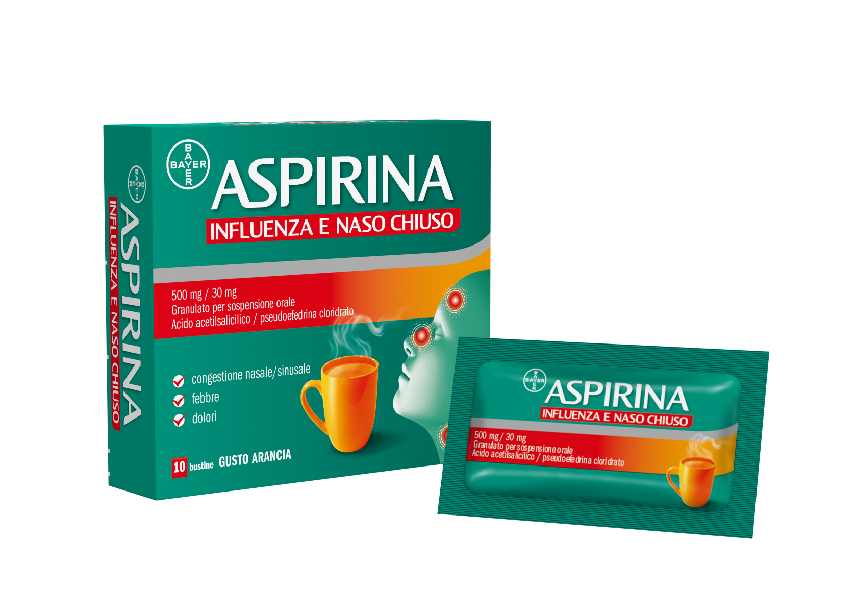 Aspirina Influenza e Naso Chiuso - 10 bustine